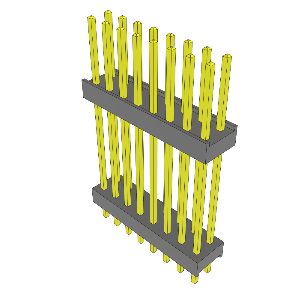Samtec-ZW-08-13-G-D-790-120 Steckverbinderleisten und Leiterplattenbuchsen Conn Board Stacker HDR 16 POS 2.54mm Solder ST Top Entry Thru-Hole Bulk