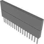 Conn Elevated Socket SKT 17 POS 2.54mm Solder ST Top Entry Thru-Hole Tube