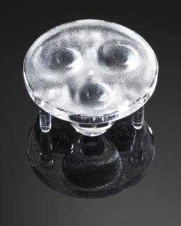 LEDIL OY-C10756_CUTE-3-W Optical Lenses Round Optical Lens Clear PMMA Pin/Glue Box