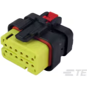 TE Connectivity-776533-3 Einzeladersteckverbinder, Gehäuse Conn Housing PL 12 POS 4.5mm Crimp ST Cable Mount Black Tube