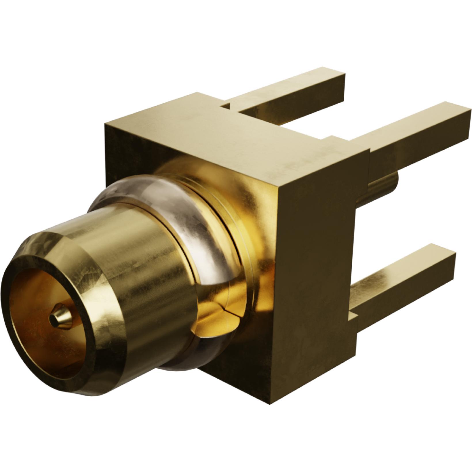 Molex-0734152121 射频连接器 Conn MMCX 0Hz to 6GHz 50Ohm Solder ST Thru-Hole PL Gold Bag