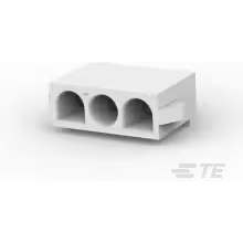 TE Connectivity-643414-1 Cabezales del conector y receptáculos PCB Conn Wire to Board HDR 3Power POS 6.35mm Solder ST Thru-Hole Bag
