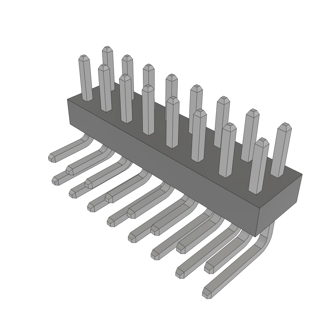 Samtec-TMMH-108-01-T-D-RA Steckverbinderleisten und Leiterplattenbuchsen Conn Unshrouded Header HDR 16 POS 2mm Solder RA Side Entry Thru-Hole Tube