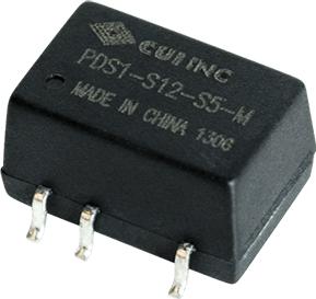CUI Inc-PDS1-S12-S15-M Convertitore da DC a DC e modulo di regolazione della commutazione Module DC-DC 12VIN 1-OUT 15V 0.067A 1W 5-Pin SMD Module
