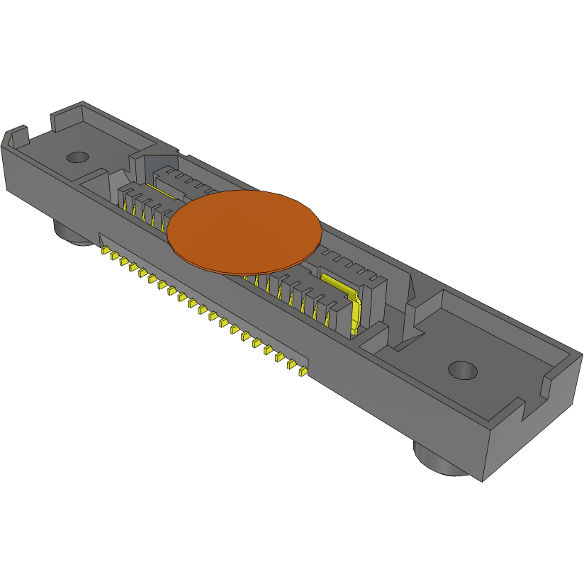 Samtec-QSE-020-01-H-D-A-RT1-K-TR Steckverbinderleisten und Leiterplattenbuchsen Conn High Speed Socket Strip SKT 40 POS 0.8mm Solder ST SMD T/R