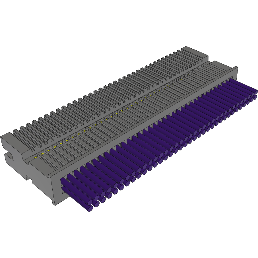 Samtec-TFSDT-35-28-G-24.00-S Andere Kabelbaugruppen Cable Assembly Discrete Wire 0.609m 28AWG Terminal Strip 70 POS HDR Crimp Layer