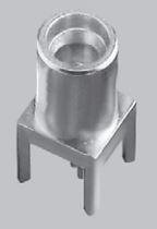 Radiall-R110426000 Conector RF Conn MMCX RCP 0Hz to 6GHz 50Ohm Solder ST Thru-Hole Gold