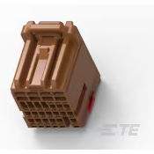 TE Connectivity-2098067-4 Connector Discrete Wire Housing Conn Housing PL 28 POS Crimp ST Cable Mount Brown Package