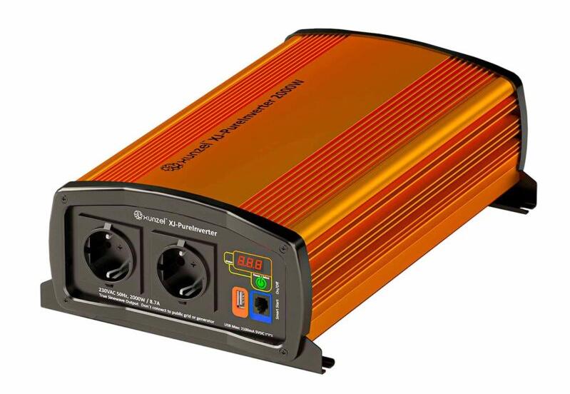 XUNZEL-XJ20001202U Inverter da CC a CA DC to AC Inverter 12.5VDC-IN 230VAC 2000W Pure Sine Wave