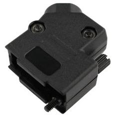 Assmann WSW components, Inc-ACOV-SUB-37NB22 Backshells Hood 45° 37 Shell Size Acrylonitrile Butadiene Styrene