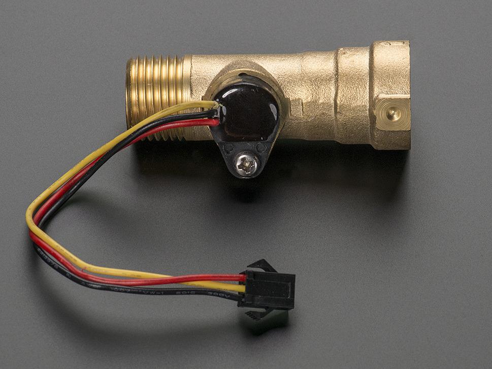Adafruit Industries-833 Flow Controllers and Flow Meters Liquid Flow Meter - Brass 1/2 Nominal Threaded