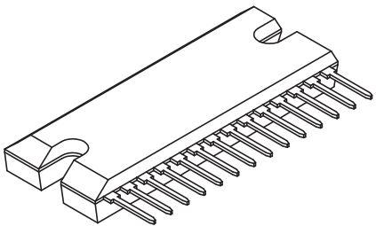 onsemi-LA4450L-E Audioverstärker Audio Amp Speaker 2-CH Stereo 20W Class-AB 14-Pin(14+Tab) SIP Module Fan-Fold