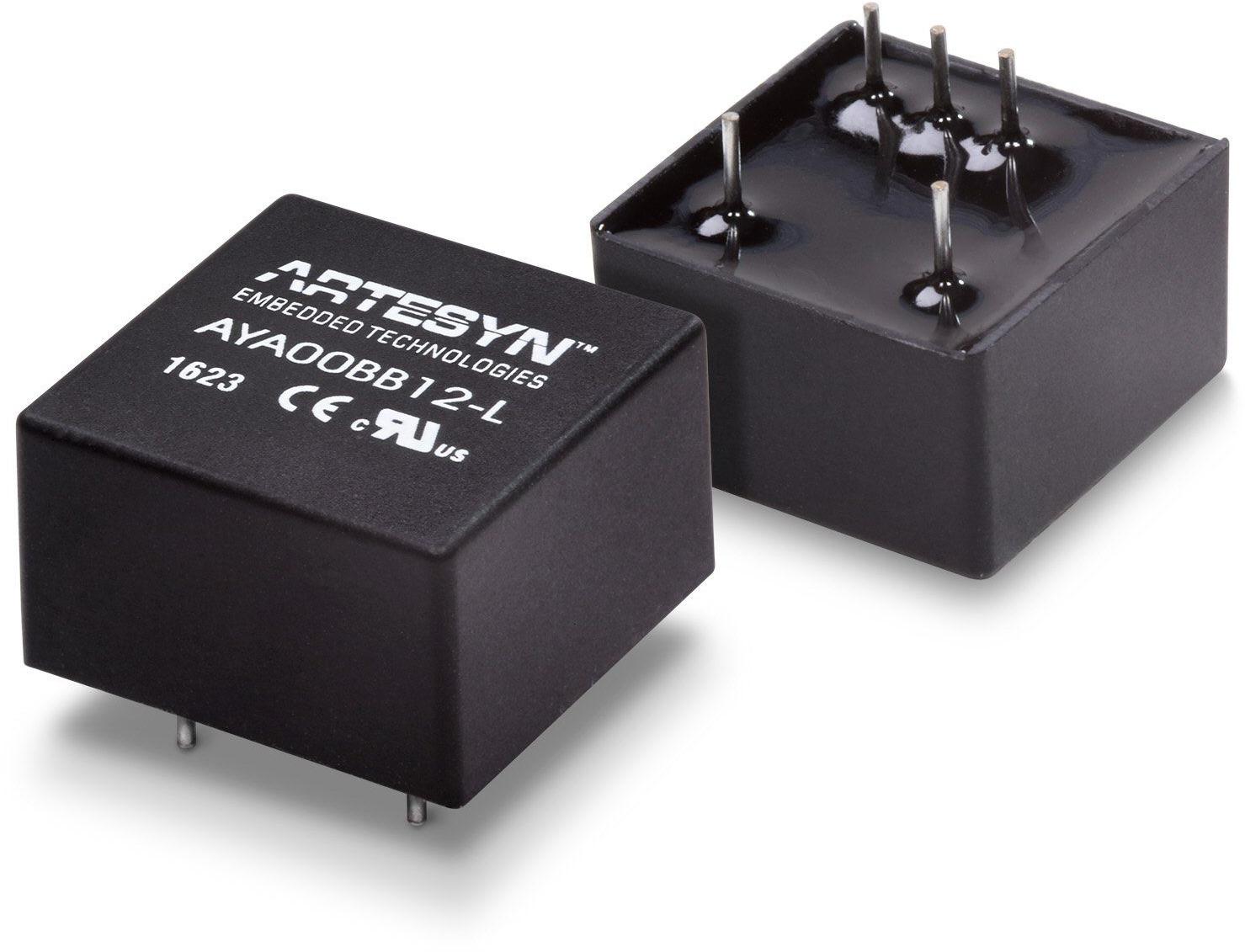 Artesyn / Advanced Energy-AYA00BB24-L 直流-直流转换器和开关式调节器模块 Module DC-DC 24VIN 2-OUT -12V/12V 0.083A 2W 5-Pin DIP Module