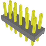 Conn Unshrouded Header HDR 12 POS 2mm Solder ST Top Entry Thru-Hole Bulk