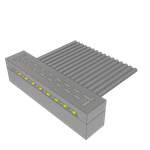 Conn IDC Connector SKT 16 POS 2mm IDT RA Side Entry Cable Mount TIGER EYE™ Tube
