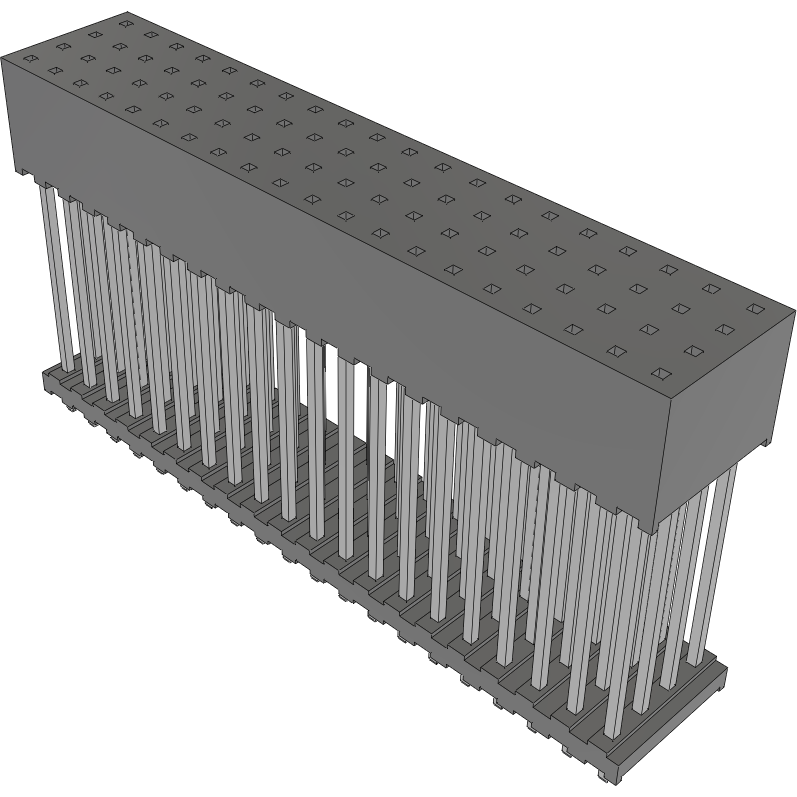 Samtec-ESQT-120-02-L-Q-800 Steckverbinderleisten und Leiterplattenbuchsen Conn Elevated Socket SKT 80 POS 2mm Solder ST Top Entry Thru-Hole Tube