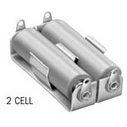 Keystone Electronics-140 Batteriekontakte, Klemmen und Halter Battery Holder 2 Cells AA Size Aluminum