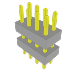 Conn Board Stacker HDR 8 POS 2mm Solder ST Top Entry Thru-Hole Bulk