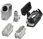 PHOENIX CONTACT-1411493 Komponentensätze EVO connector set, B24 series, metal housing, consisting of sleeve housing 1411473, panel mounting base1411330, EVO screw connection 1411440, pin contact insert 1407736, socket contact insert 1407735