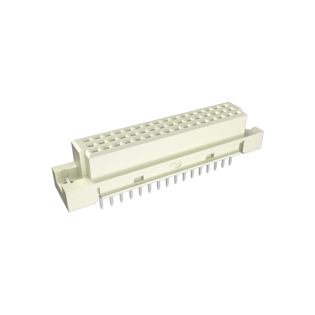 Amphenol Communications Solutions-86094328314755V1LF Face arrière de raccordement DIN Headers & Receptacles, Backplane Connector, Standard Receptacle, Vertical, Through Hole, Style C/2, 32 ways, Class II