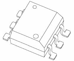 Toshiba-TLP4590A(D4TP5,F Halbleiterrelais Relay SSR 20mA 1.4V DC-IN AC/DC-OUT 6-Pin PDIP SMD T/R