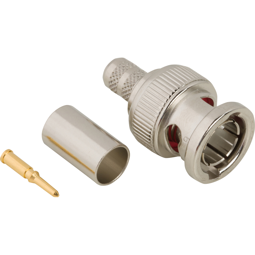 Amphenol RF-112123 Raccordement FR Conn BNC 0Hz to 4GHz 75Ohm Crimp ST Cable Mount PL Gold