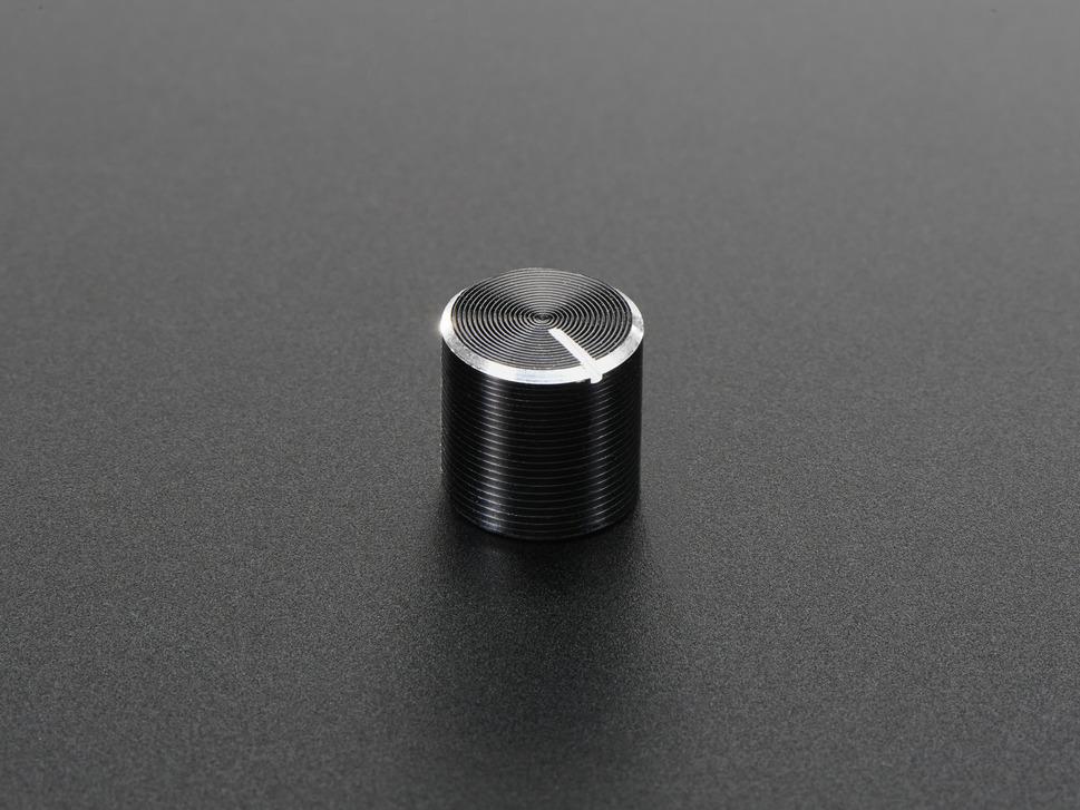Adafruit Industries-2058 Accessoires de résistance Slim Metal Potentiometer Knob - 10mm Diameter x 10mm - T18