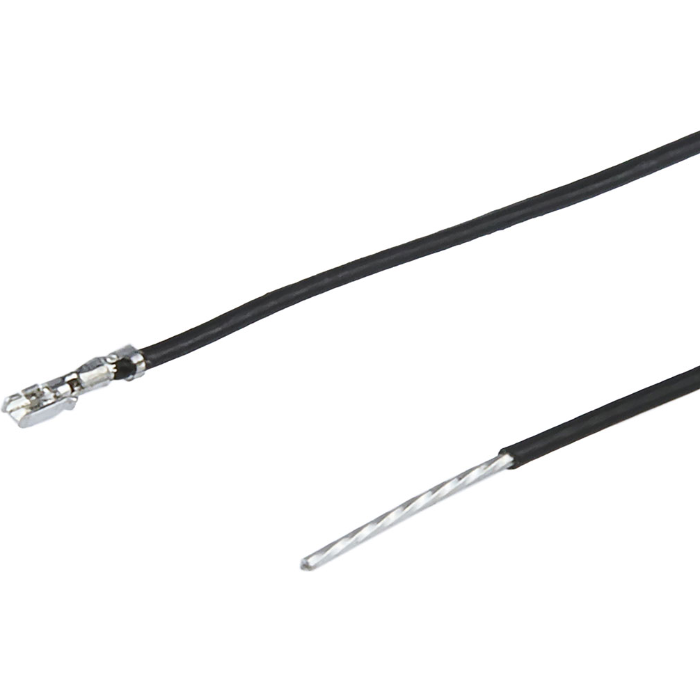 Molex-2196731124 Cable Assembly Other Pre-Crimped Lead Female to Pigtail, Tin (Sn) Plating, 300.00mm Length, 28 AWG, Black