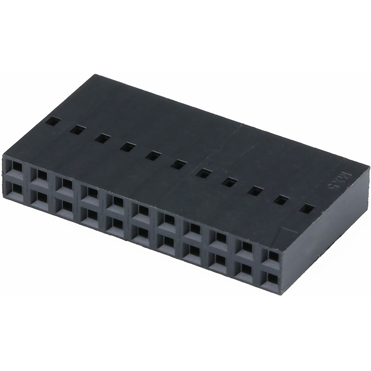 Molex-22552221 Einzeladersteckverbinder, Gehäuse Conn Housing RCP 22 POS 2.54mm Crimp ST Cable Mount Black SL™ Bag