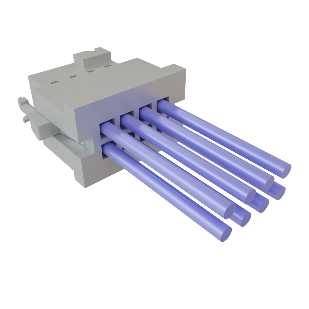 Samtec-S2SDT-04-24-L-06.00-SR Cable Assembly Other Cable Assembly Discrete Wire 0.152m 24AWG Socket Strip 8 POS SKT Crimp TIGER EYE™ Layer