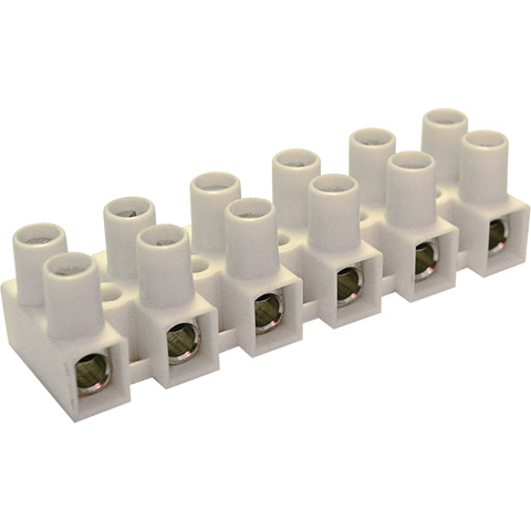 Altech Corporation-HE4HNWPR/03 Steckverbinder, Klemmenblöcke Conn Terminal Block 6 POS 10mm Screw Panel Mount 30A