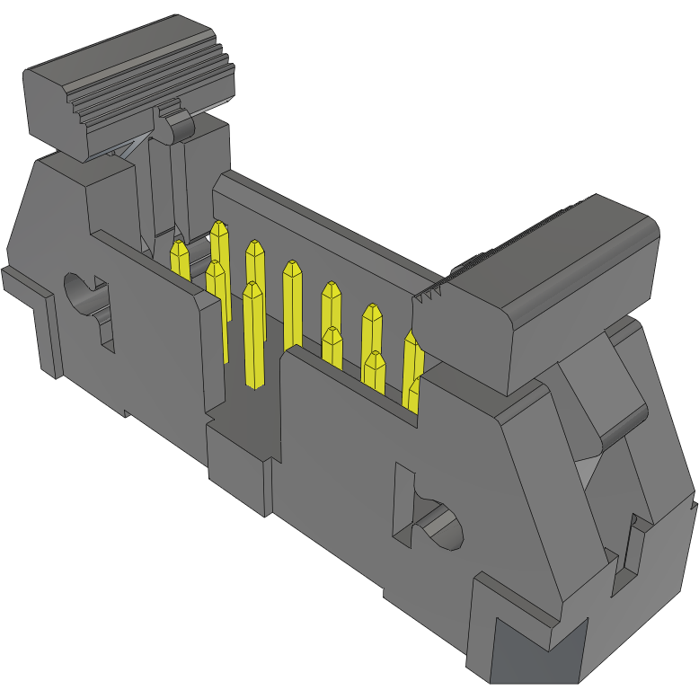 Samtec-EJH-107-01-S-D-TH-07 Steckverbinderleisten und Leiterplattenbuchsen Conn Ejector Header HDR 14 POS 2.54mm Solder ST Thru-Hole Tube
