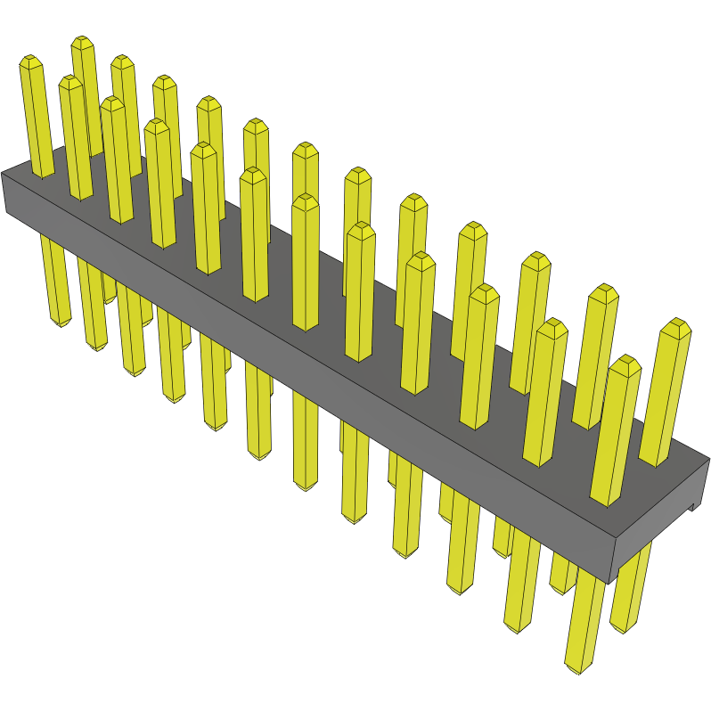 Samtec-MTMM-112-06-G-D-160 Steckverbinderleisten und Leiterplattenbuchsen Conn Unshrouded Header HDR 24 POS 2mm Solder ST Top Entry Thru-Hole Bulk