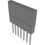 Conn Elevated Socket SKT 7 POS 2.54mm Solder ST Top Entry Thru-Hole Tube