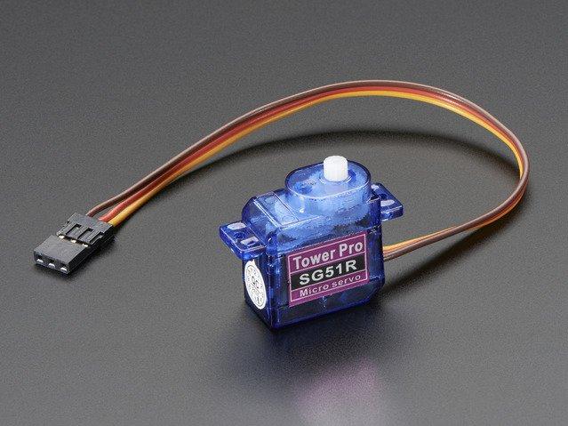 Adafruit Industries-2201 Servomotores Servo Motors DC Motor 4.8VDC 0.059N.m 1Shaft