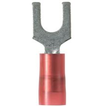 Panduit-PN18-8F-M Connector Terminals Fork Terminal 18-22AWG Copper Red 21.6mm Tin Box