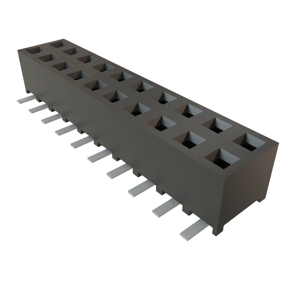 Samtec-SMM-110-02-S-D Steckverbinderleisten und Leiterplattenbuchsen Conn Socket Strip SKT 20 POS 2mm Solder ST Top Entry SMD TIGER EYE™ Tube
