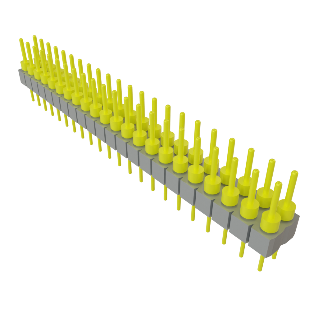 Samtec-TD-122-G-A Steckverbinderleisten und Leiterplattenbuchsen Conn Unshrouded Header HDR 44 POS 2.54mm Solder ST Top Entry Thru-Hole Tube