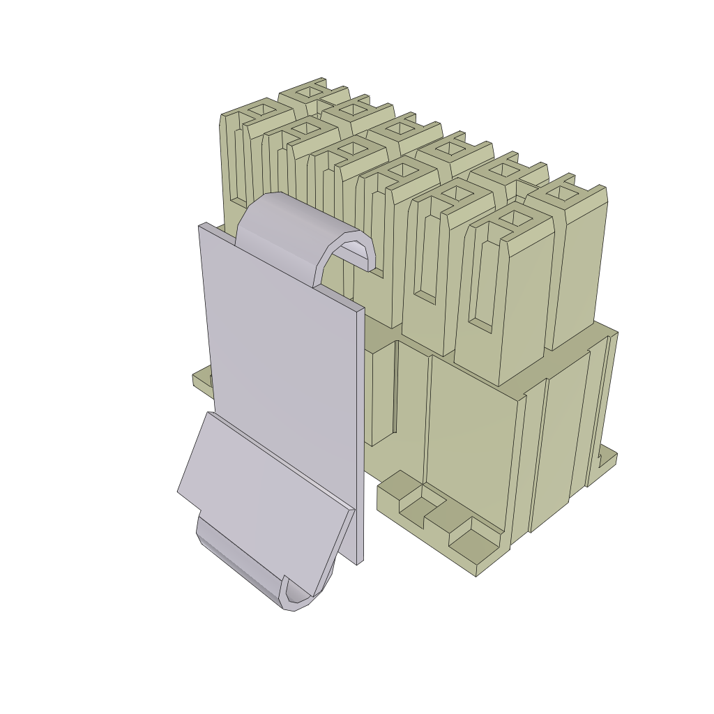 Samtec-IPD1-06-D-K-M Carcaza de cables discretos de conector Conn Housing RCP 12 POS 2.54mm Crimp ST Cable Mount White Bulk