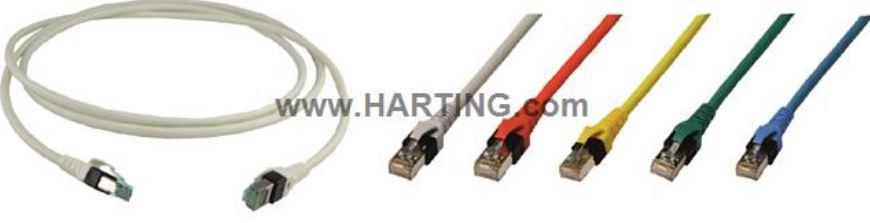 HARTING-09488787587005 Andere Kabelbaugruppen Cable Assembly Copper Cable 0.5m RJ-45 to RJ Industrial 8 to 8 POS