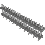 Conn Board Stacker HDR 20 POS 3.96mm Solder ST Top Entry SMD Tube