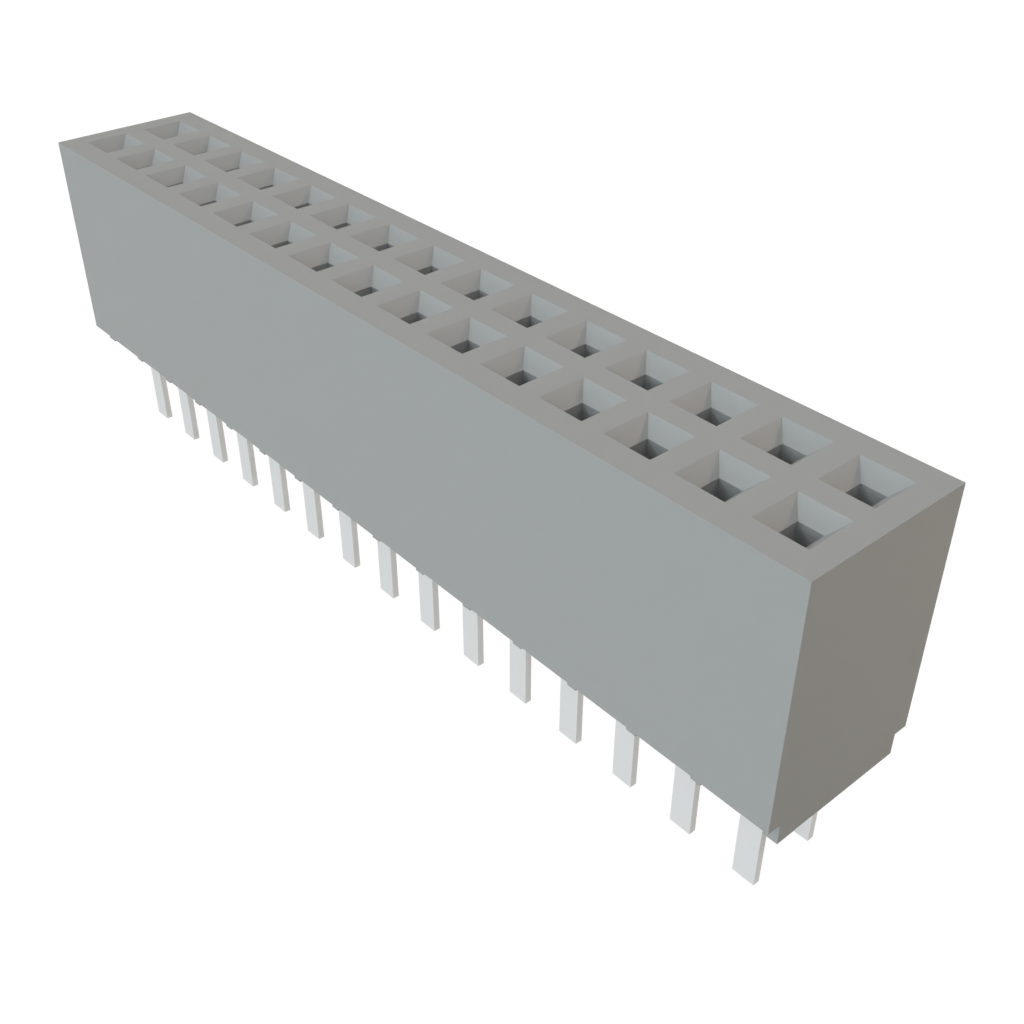 Samtec-SFMC-115-03-S-D Steckverbinderleisten und Leiterplattenbuchsen Conn Socket Strip SKT 30 POS 1.27mm Solder ST Top Entry Thru-Hole TIGER EYE™ Tube