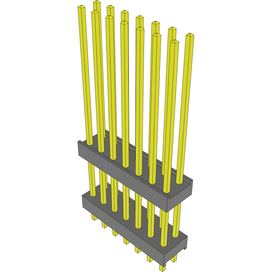 Samtec-DW-07-14-G-D-515 Steckverbinderleisten und Leiterplattenbuchsen Conn Board Stacker HDR 14 POS 2.54mm Solder ST Top Entry Thru-Hole Bulk