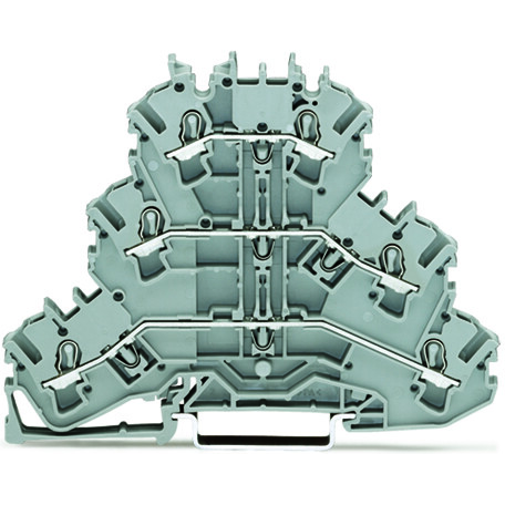 WAGO-2002-3201 Steckverbinder, Klemmenblöcke Conn Terminal Block 6 POS Push-In Cage Clamp T DIN Rail 20A Box