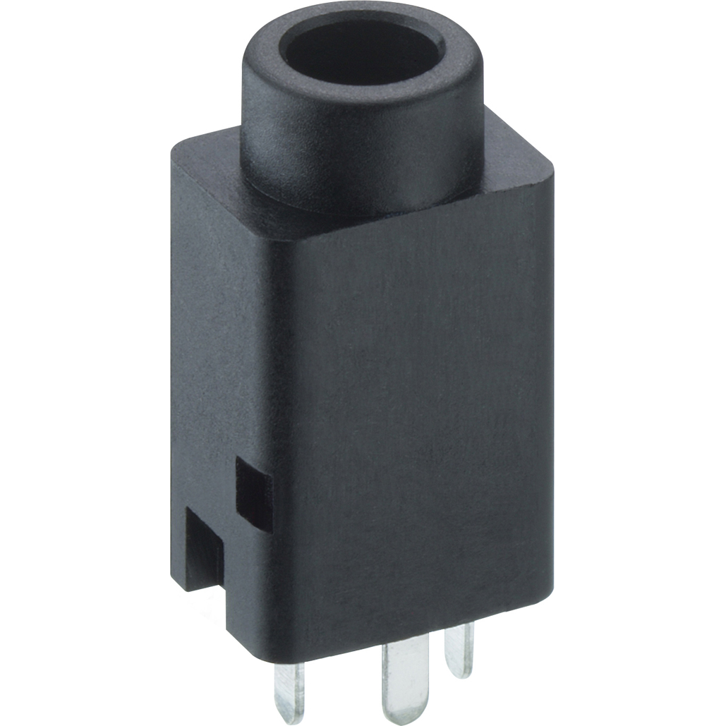 Lumberg-1502 07 Steckverbinder für Audio und Video Conn 3.5MM Stereo Jack F 3 POS 2.25mm Solder ST Thru-Hole 3 Terminal 1 Port Bag/Box