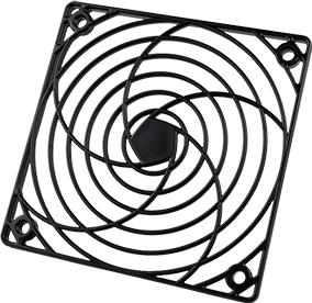 Same Sky (formerly CUI Devices)-FGP-1200 Accesorios de administración térmica Thrml Mgmt Access Fan Guard 120mm Black Polyamide
