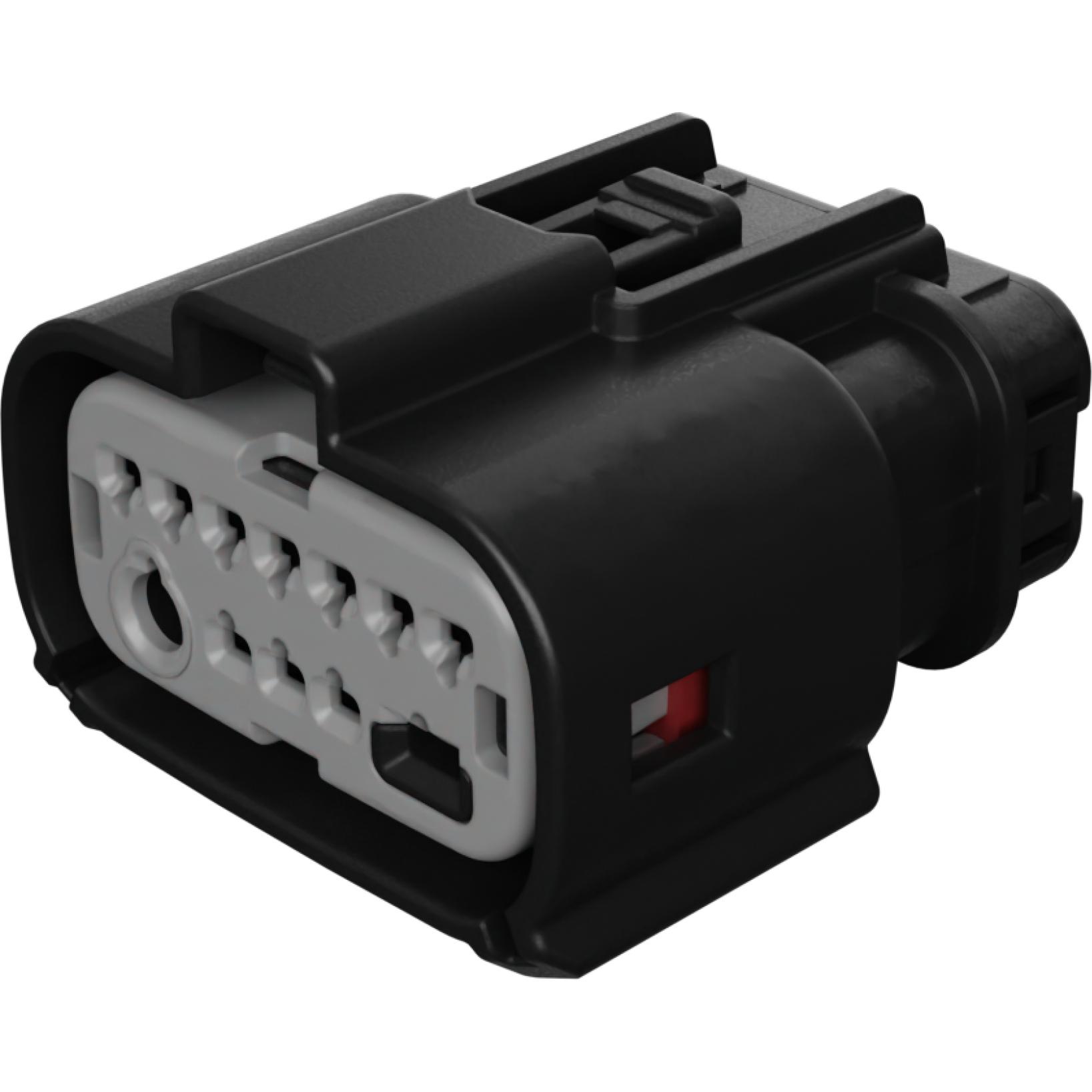 Molex-3001580003 Connector Discrete Wire Housing Conn Housing RCP 12 POS 3.5mm Crimp ST Cable Mount Black MX-DaSH Tray