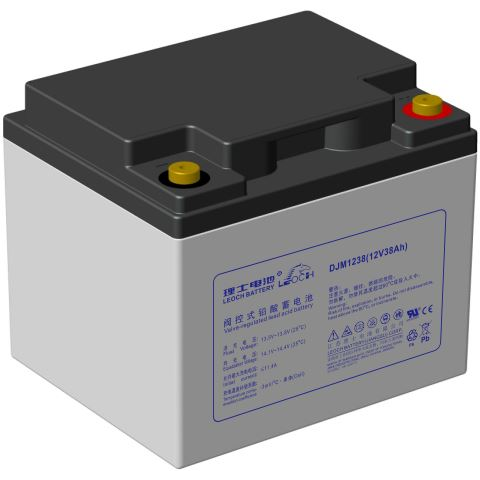 Mean Well Enterprises-DJM1238 Batterie Lead Acid Battery Rectangular 12V 38Ah Rechargeable