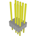 Conn Unshrouded Header HDR 10 POS 1.27mm Solder ST Thru-Hole Layer