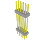 Conn Board Stacker HDR 10 POS 2mm Solder ST Top Entry Thru-Hole Bulk